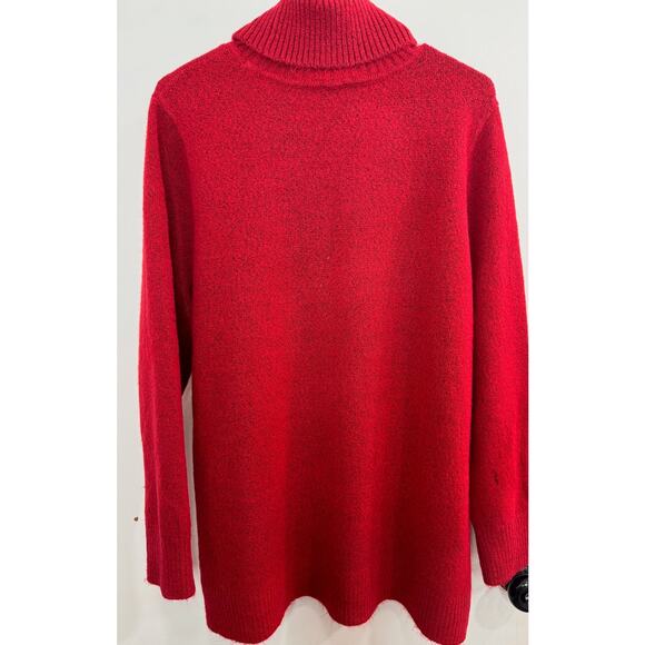 Charming, Red Anne Klein Sweater Tunic - Picture 5 of 9